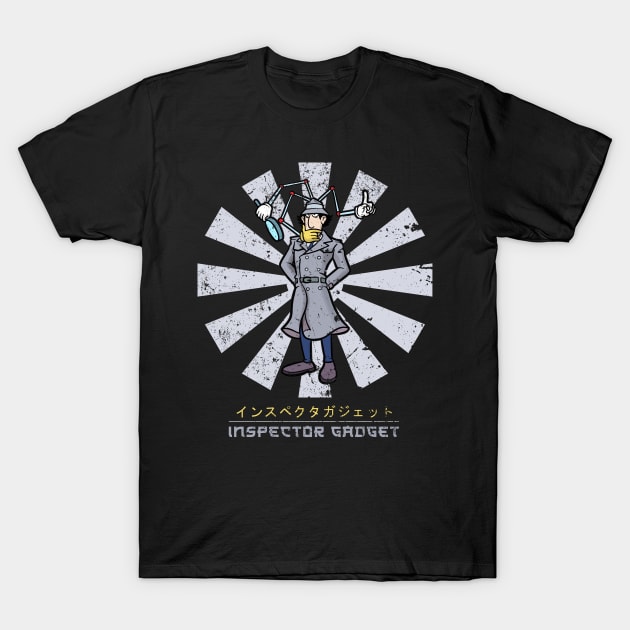 Inspector Gadgdet Retro Japanese T-Shirt by Nova5